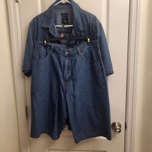 Trendy Blue Denim Jean Shorts for‎ Men